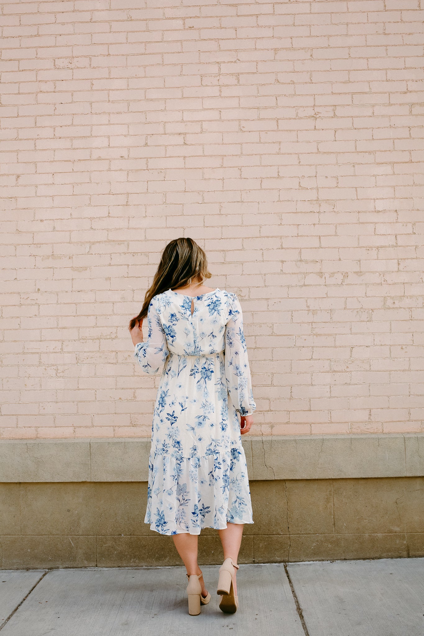 April Blue Ruffle Dress